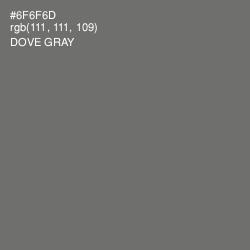 #6F6F6D - Dove Gray Color Image